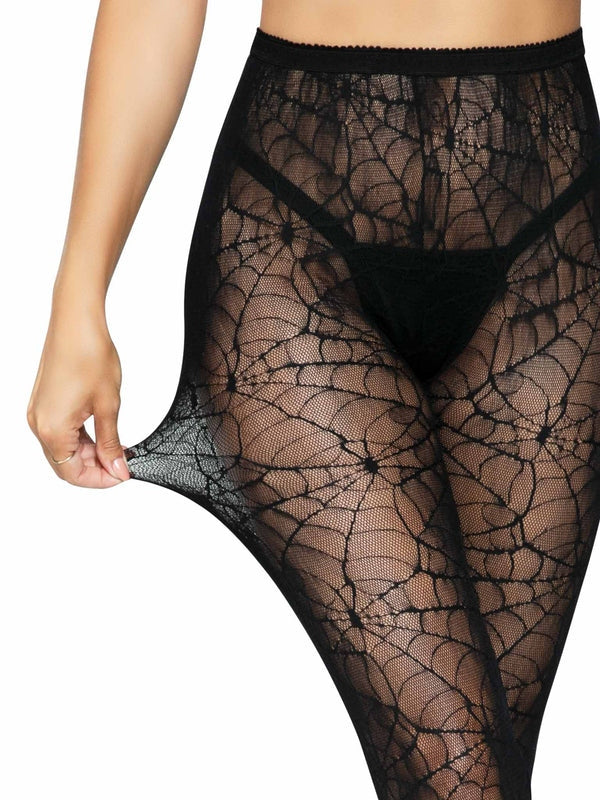 Leg Avenue Gothic Spiderweb Lace Tights