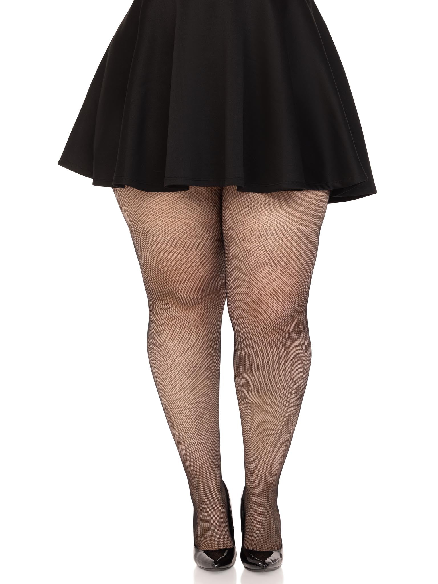 Leg Avenue Ronnie Plus Micro Fishnet Tights
