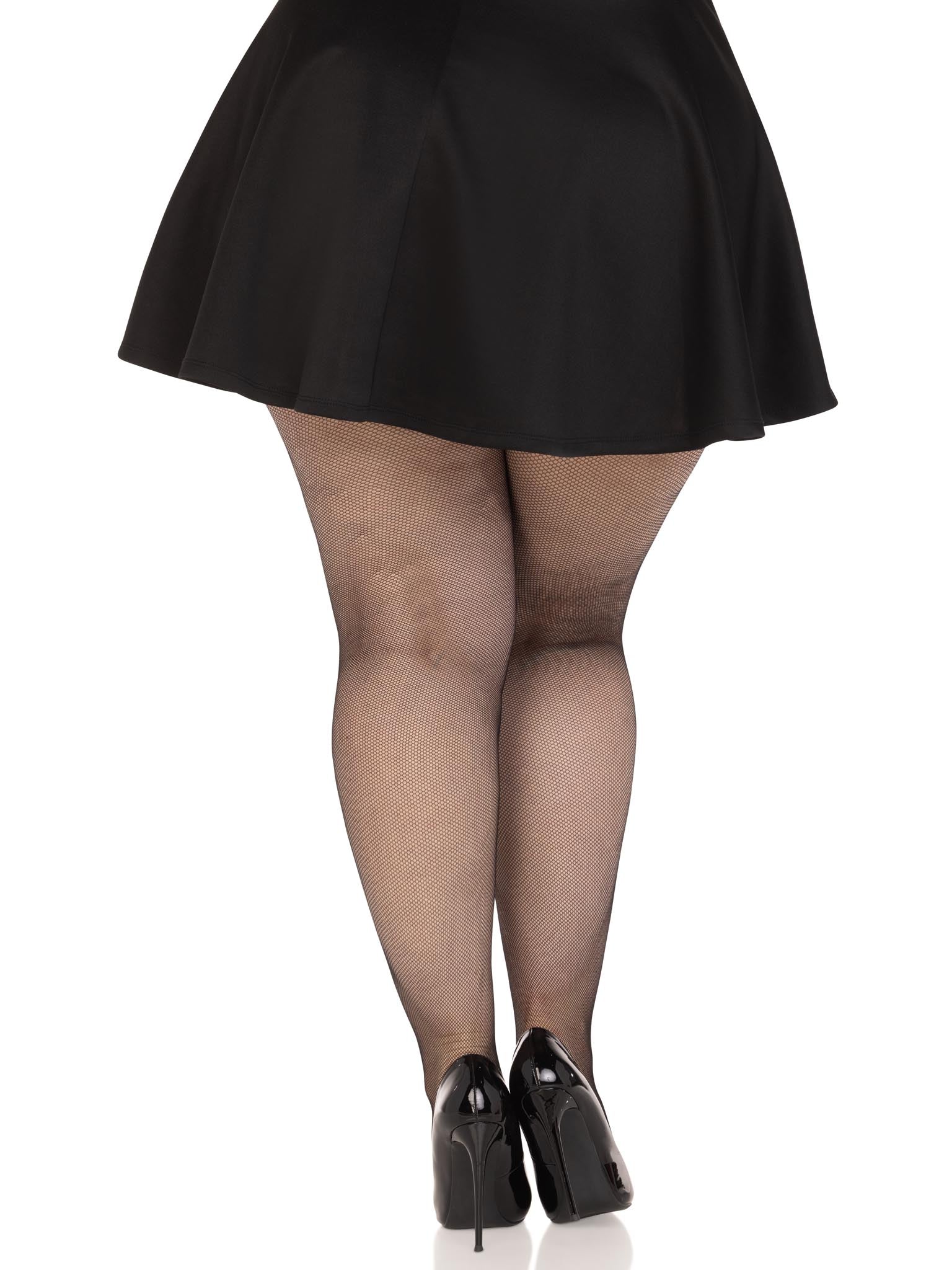 Leg Avenue Ronnie Plus Micro Fishnet Tights