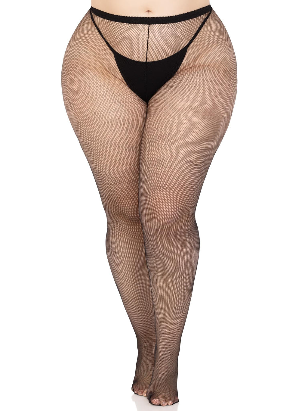 Leg Avenue Ronnie Plus Micro Fishnet Tights