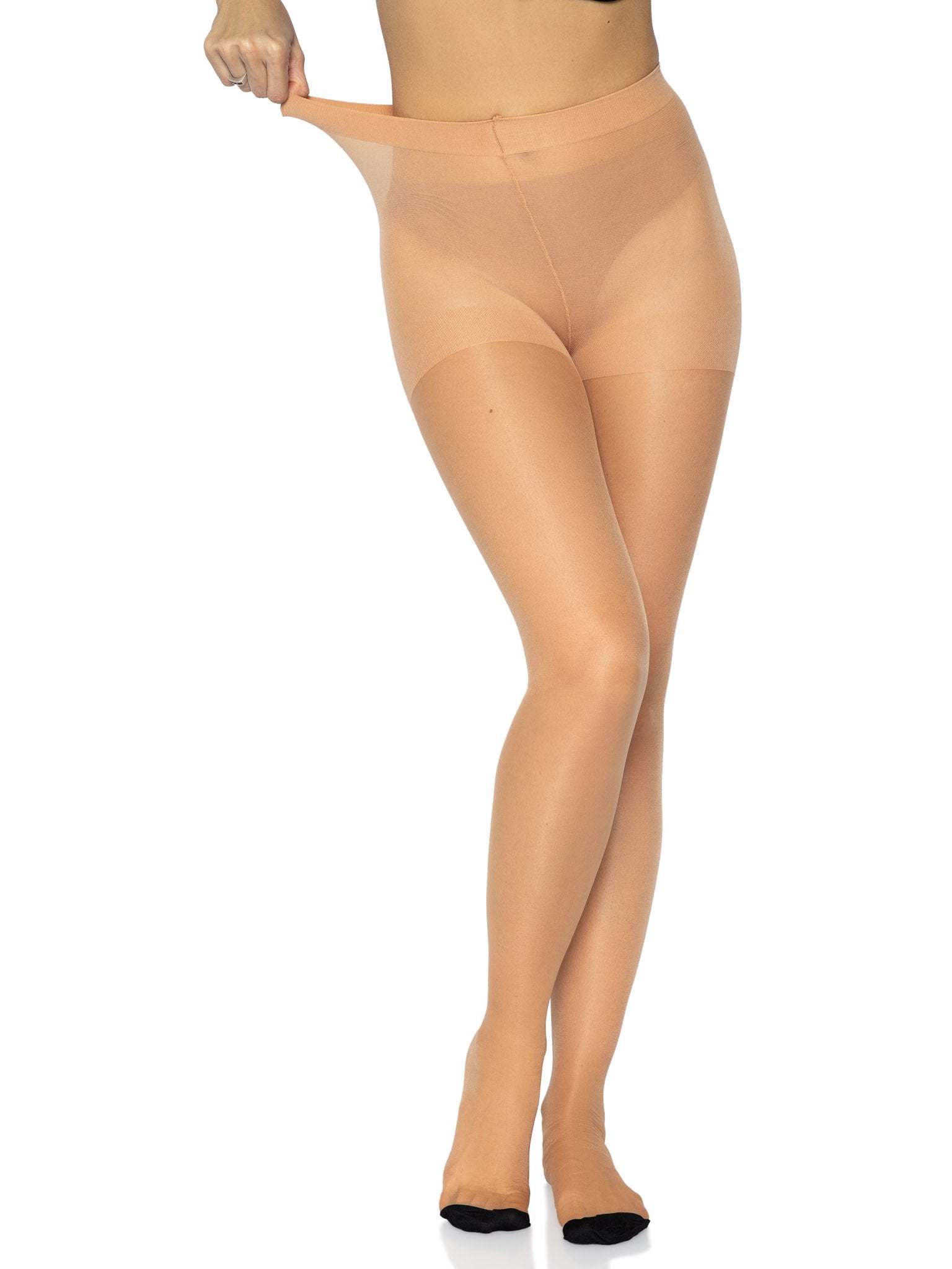 Leg Avenue Nyx Sheer Cuban Heel Tights 2 Sizes