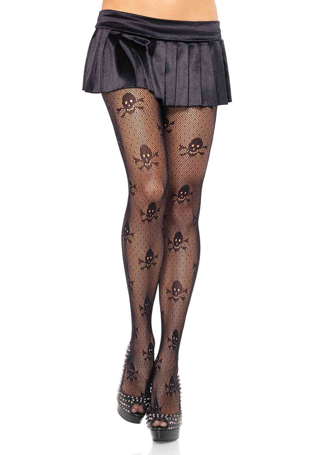 Leg Avenue Pirate Net Skull Crossbones Fishnet Tights