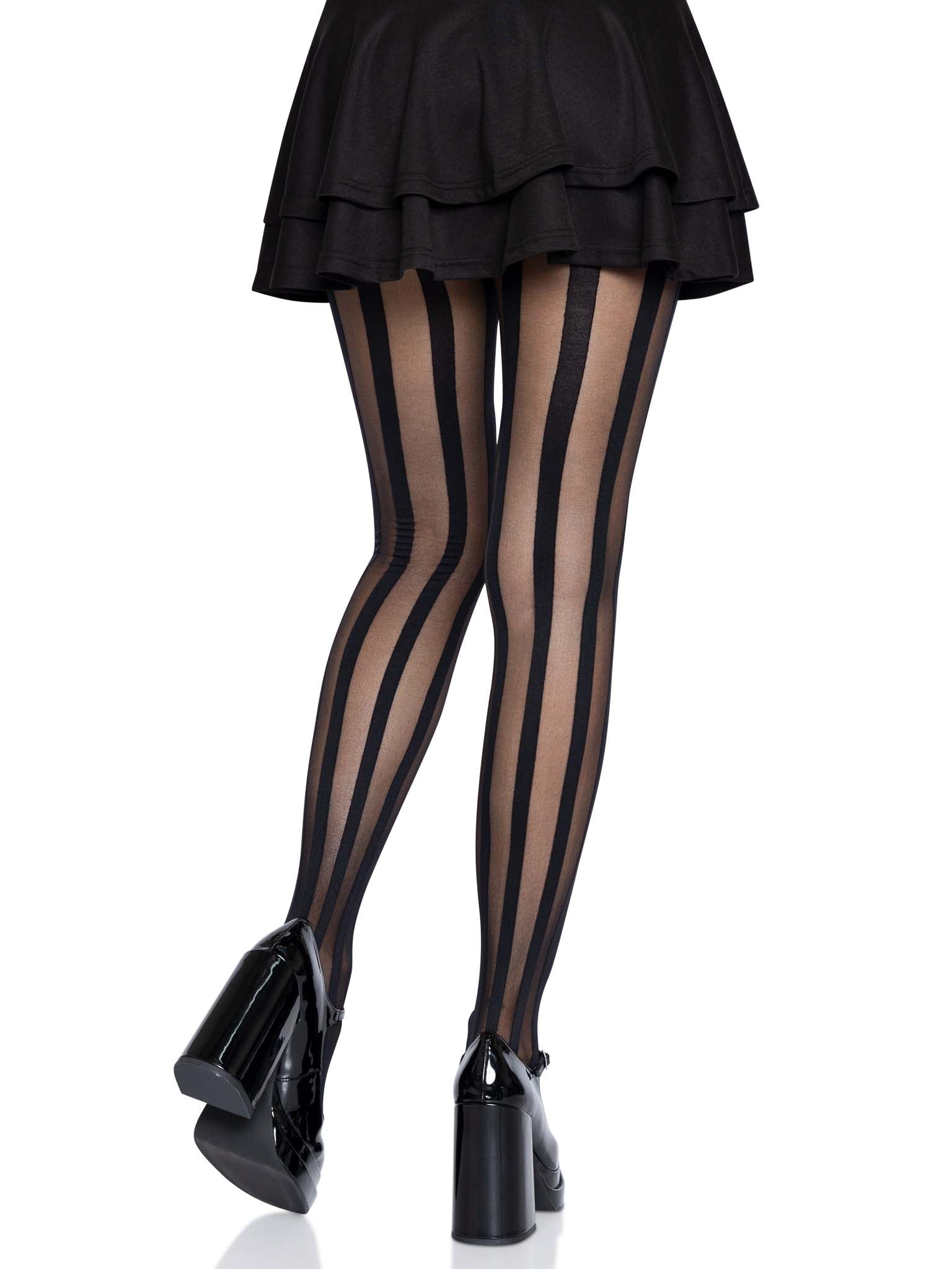 Leg Avenue Beck Vertical Striped Tights