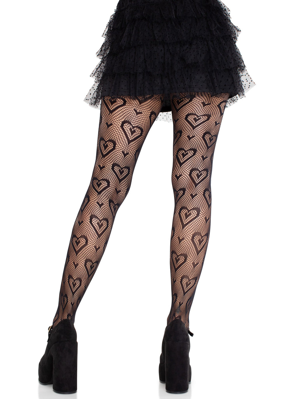 Leg Avenue Cherie Heart Net Tights