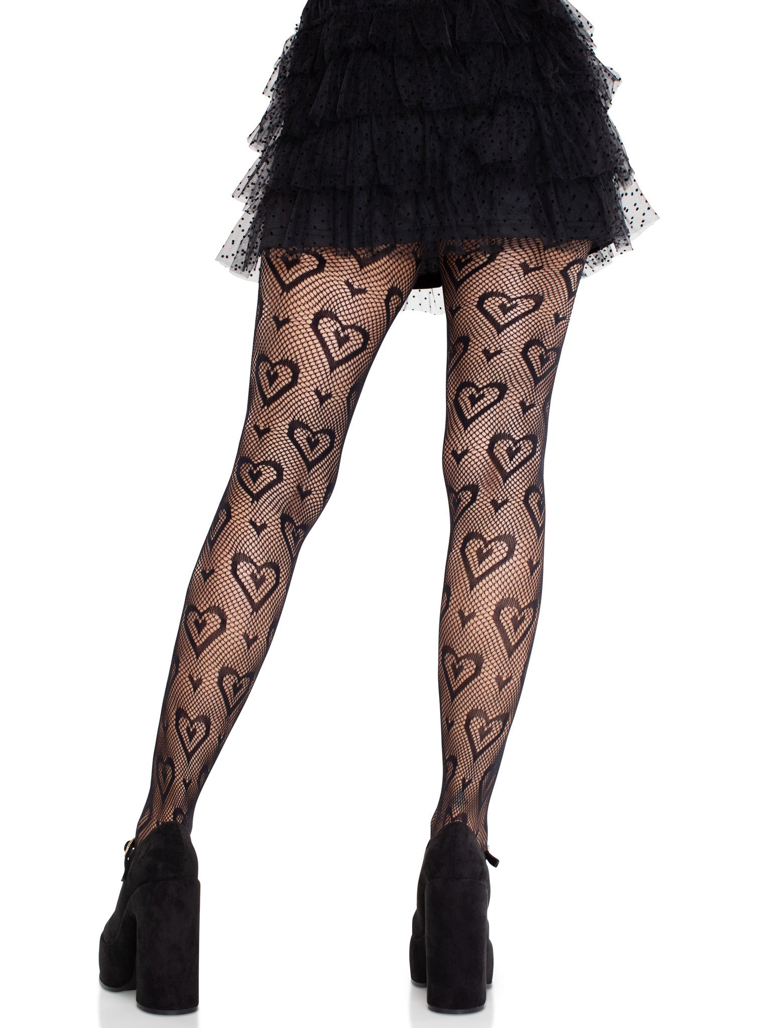 Leg Avenue Cherie Heart Net Tights