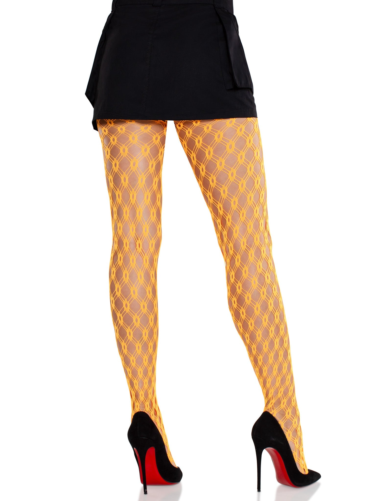 Leg Avenue Lyric Neon Eyelet Net Tights