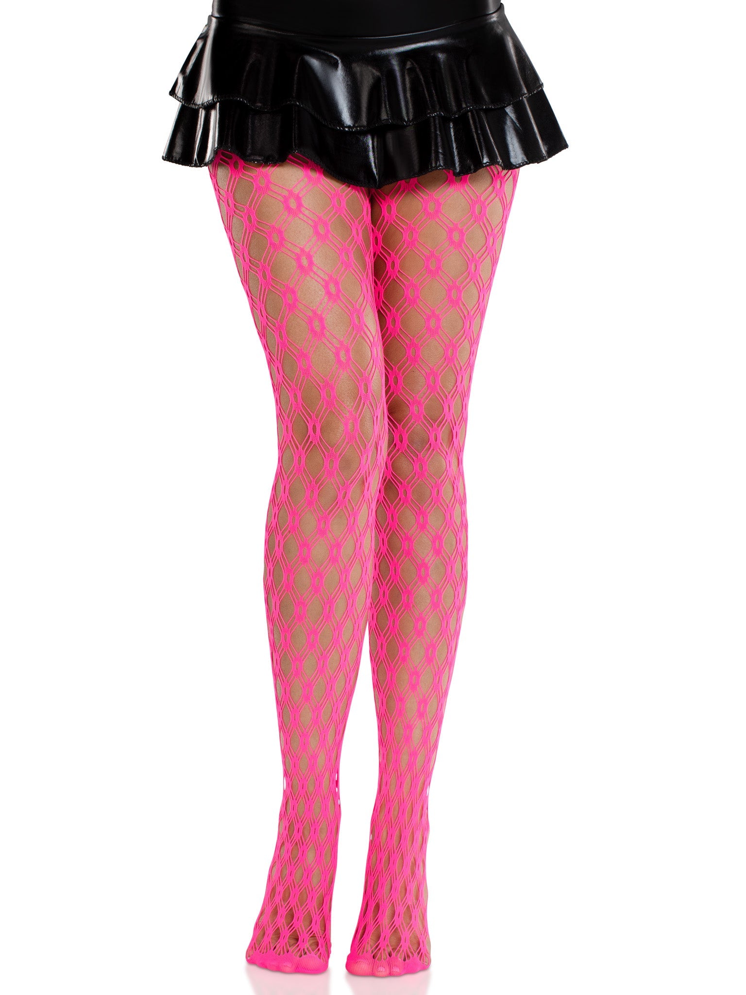 Leg Avenue Lyric Neon Eyelet Net Tights