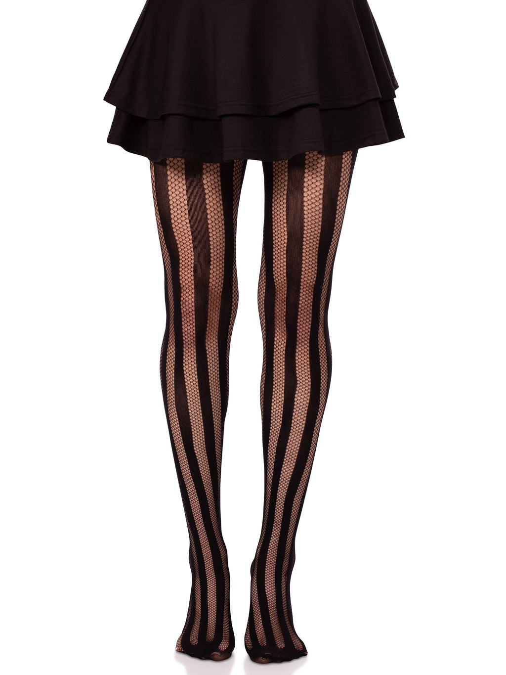 Leg Avenue Kyra Striped Net Tights