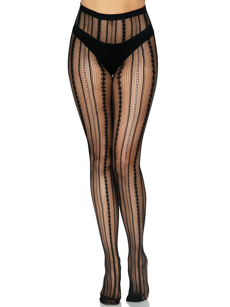 Leg Avenue Eve Vintage Pinstripe Net Tights