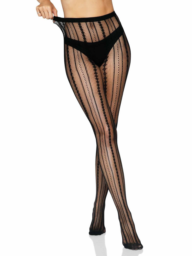 Leg Avenue Eve Vintage Pinstripe Net Tights