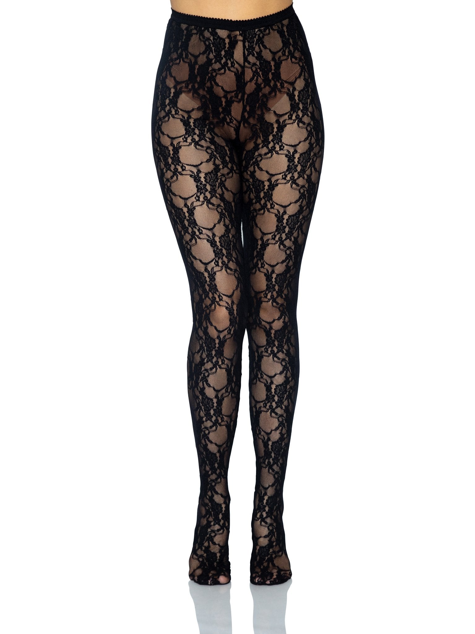 Leg Avenue Tori Floral Lace Net Tights