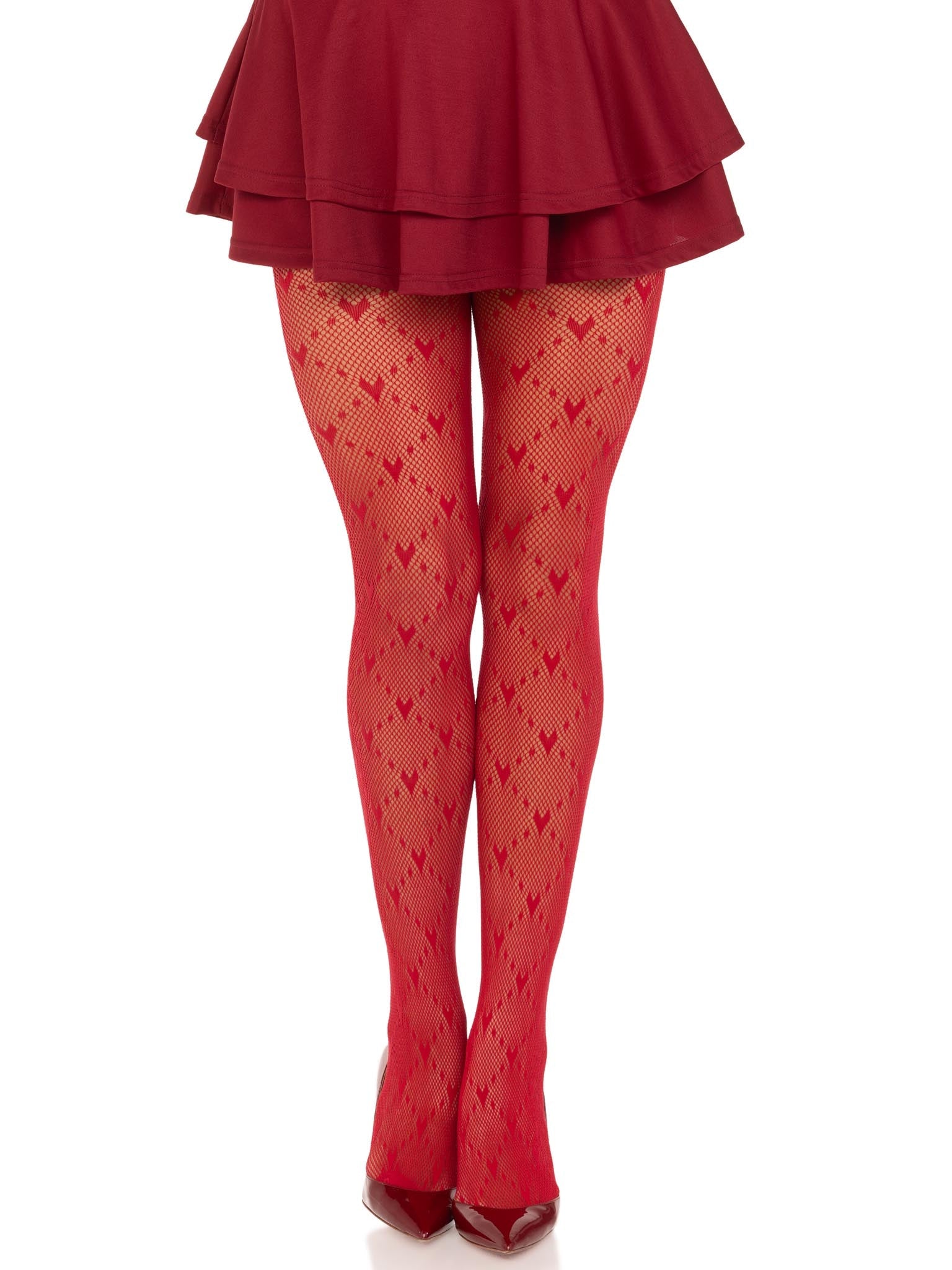 Leg Avenue Valentina Heart Net Tights