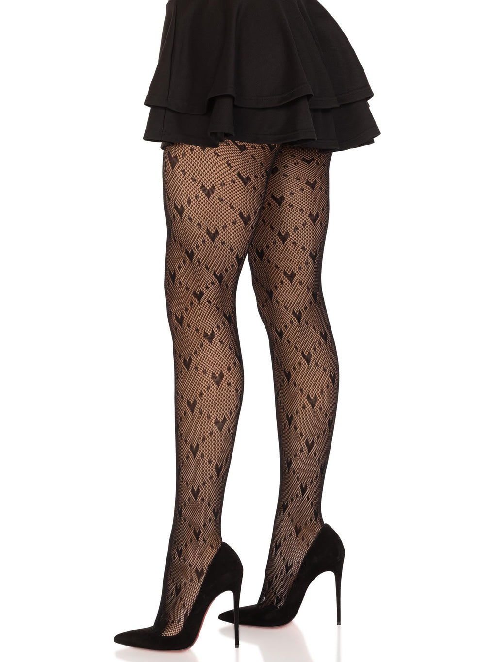 Leg Avenue Valentina Heart Net Tights
