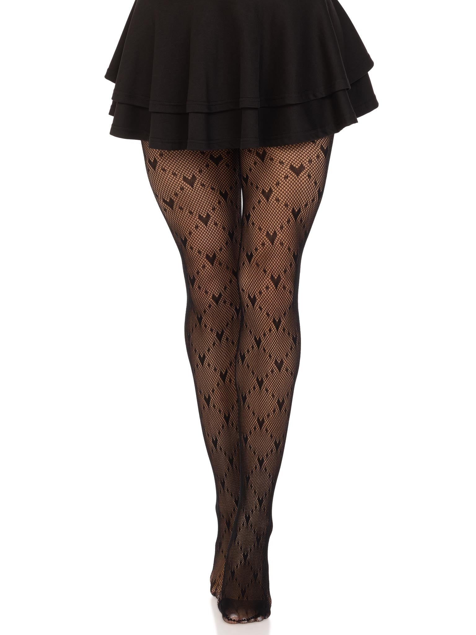 Leg Avenue Valentina Heart Net Tights