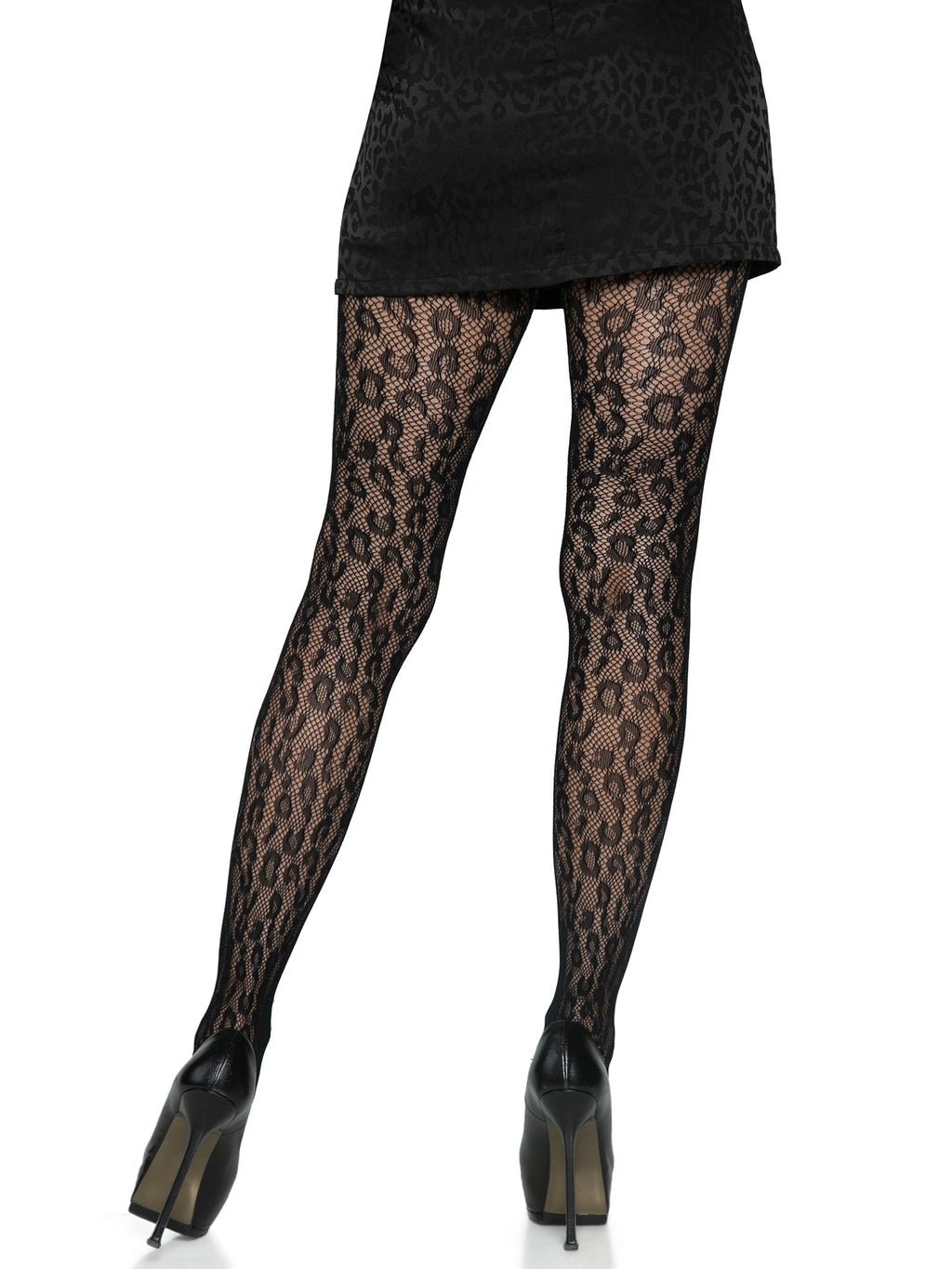 Leg Avenue Leopard Net Tights