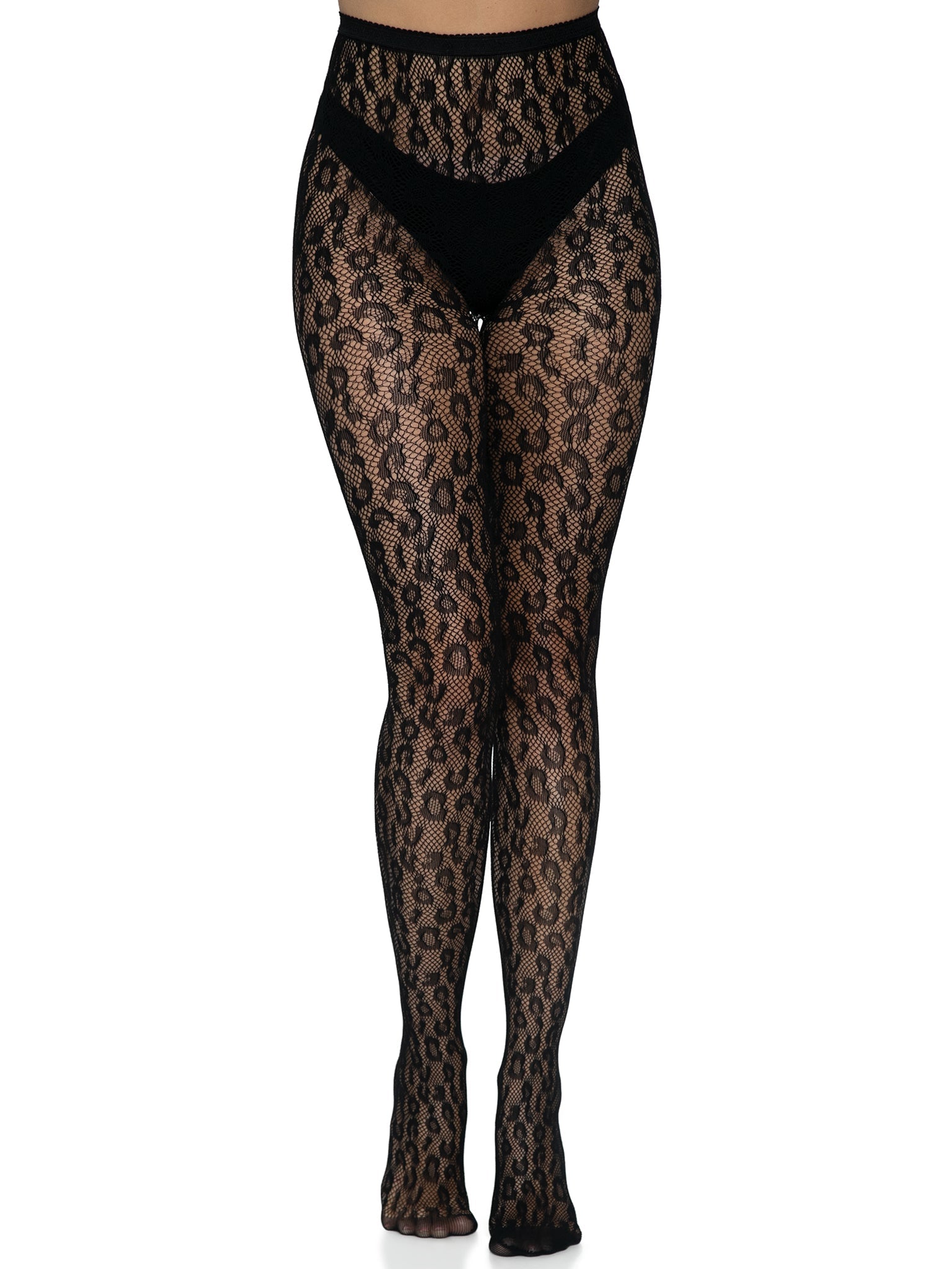 Leg Avenue Leopard Net Tights