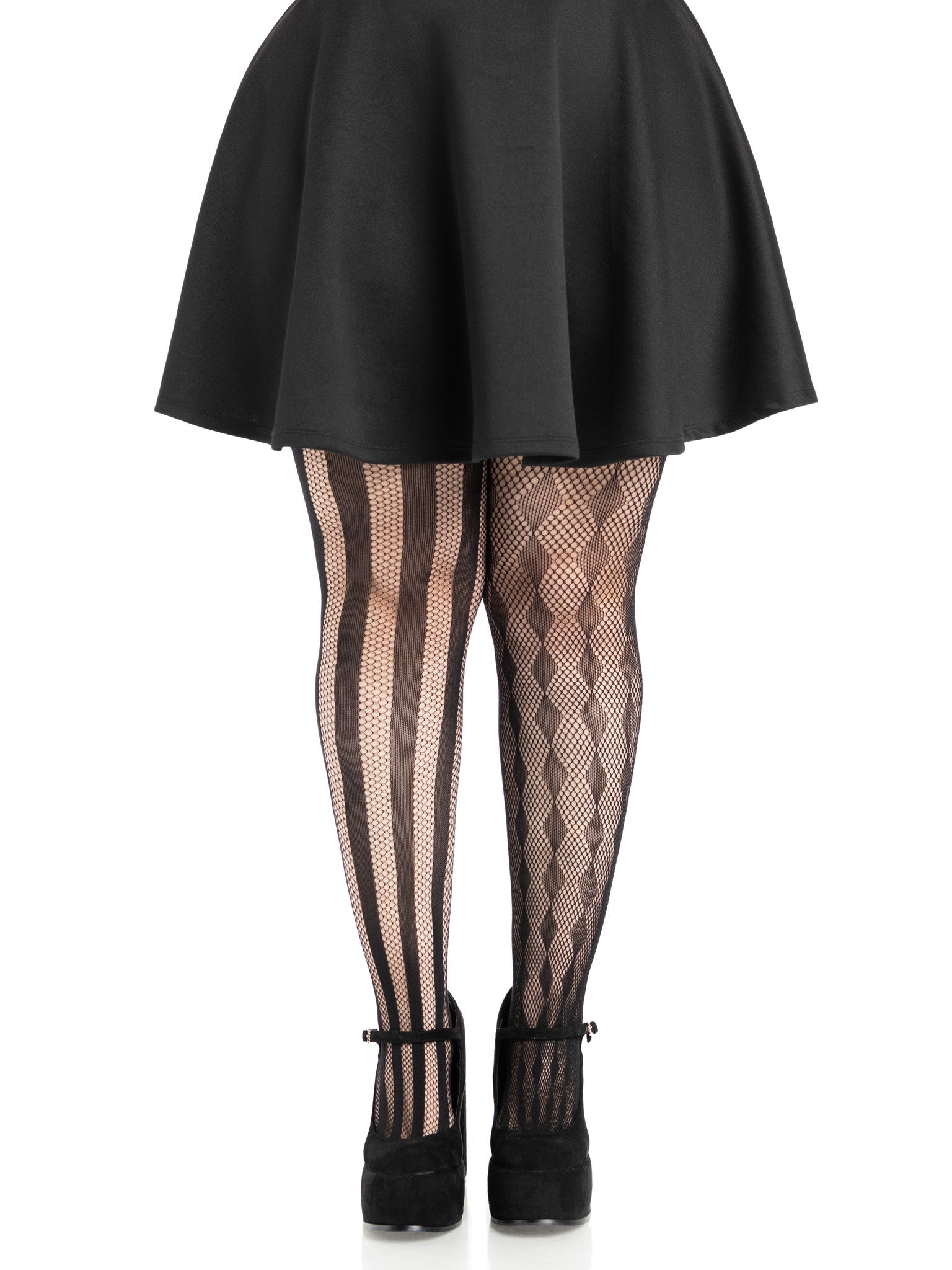 Leg Avenue Harlequin Diamond Stripe Net Tights
