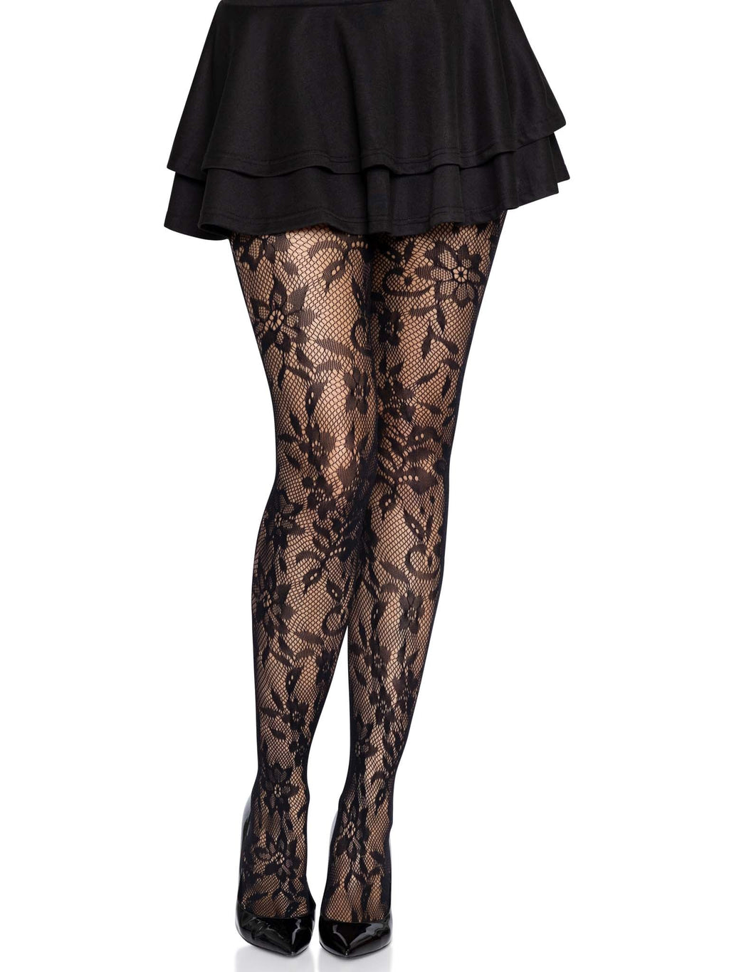 Leg Avenue Chantilly Floral Lace Tights