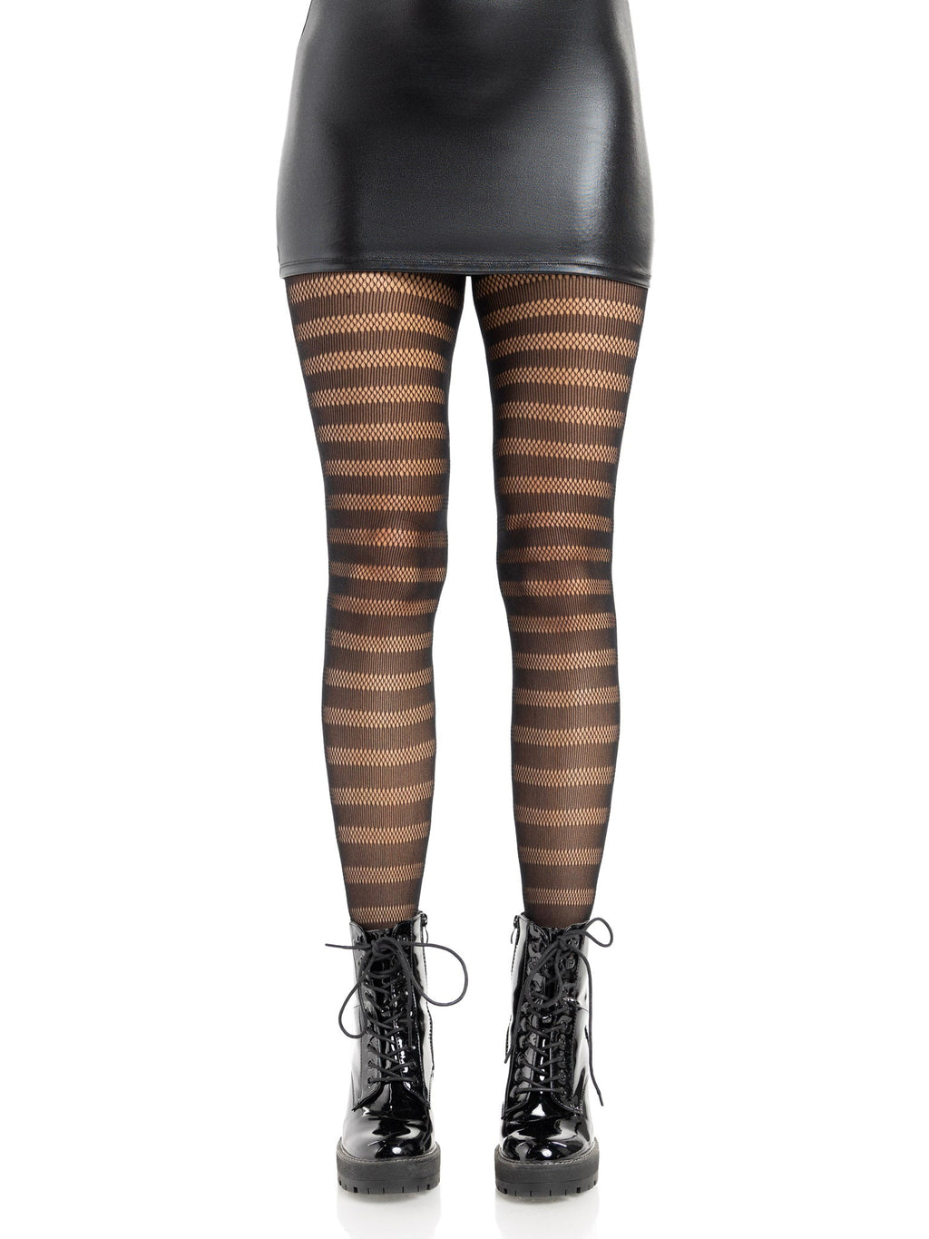 Leg Avenue Cosima Horizontal Striped Net Tights
