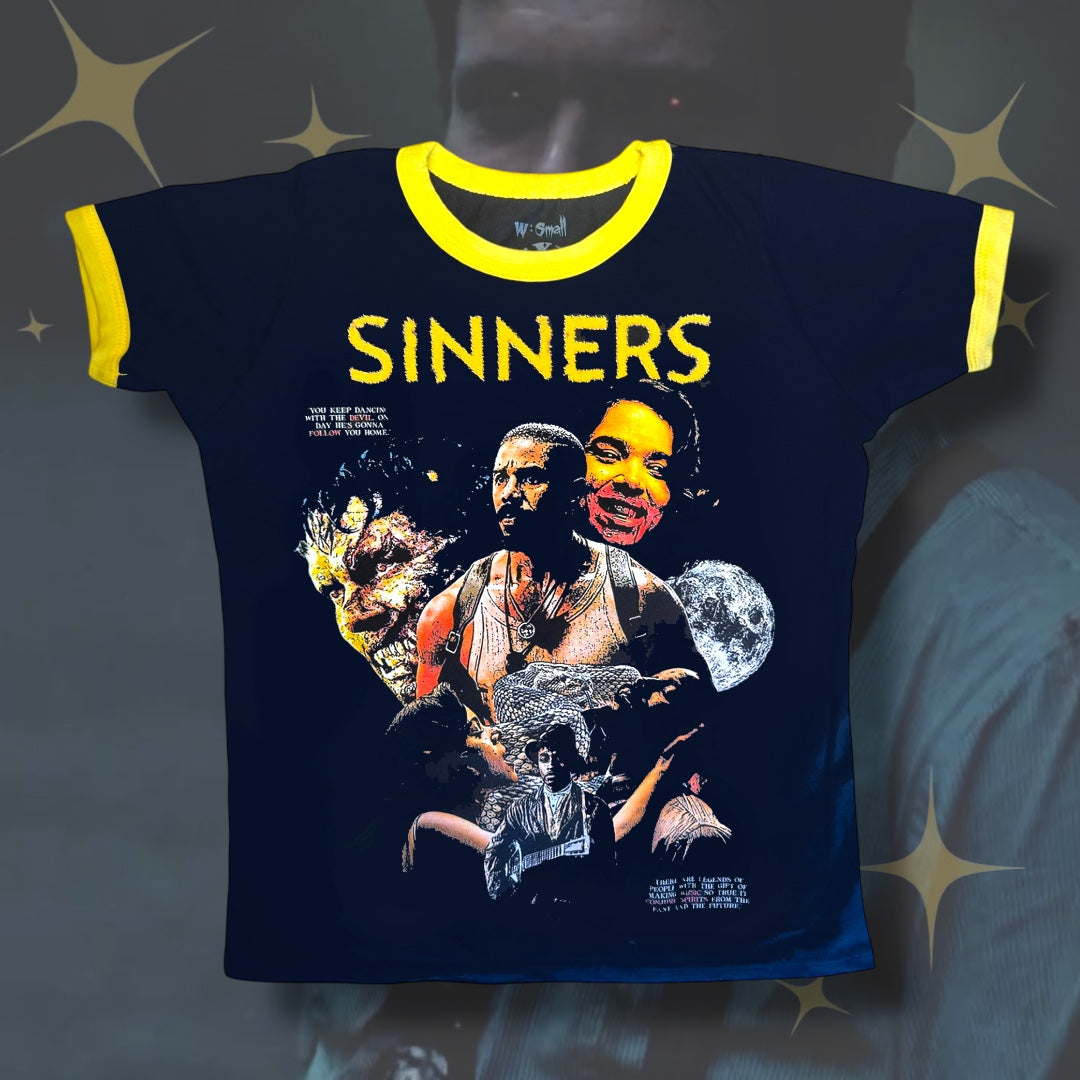 Vera's Eyecandy Sinners Movie Ringer Tee