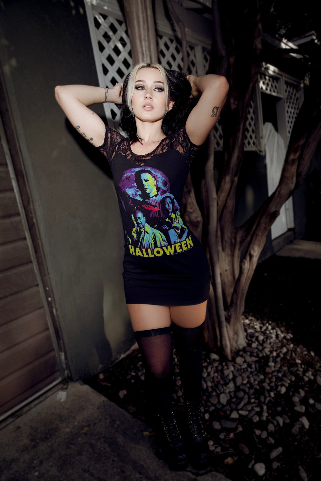 Vera's Eyecandy Halloween Lace Horror Dress