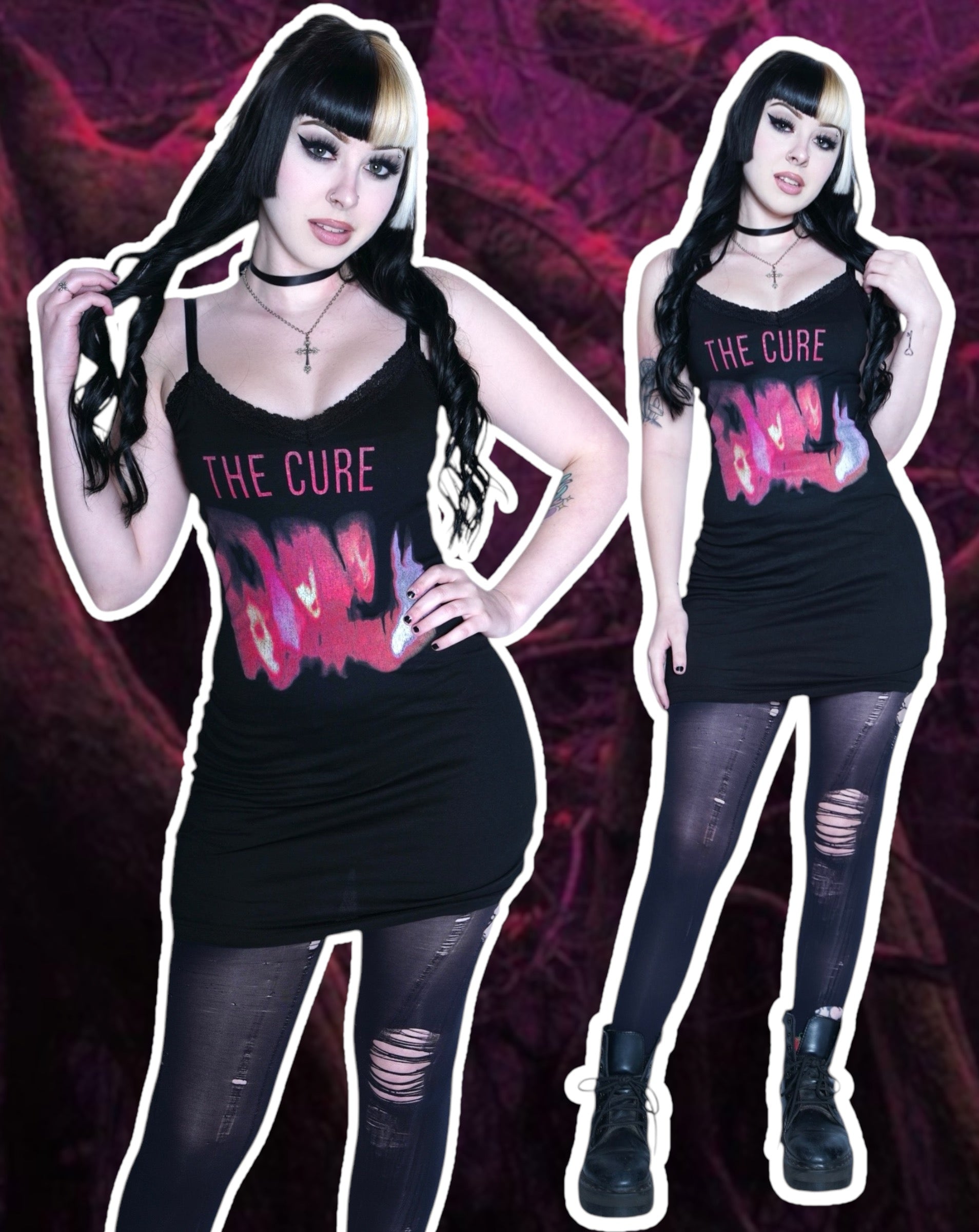 Vera's Eyecandy The Cure Pornography Lace Strap Dress