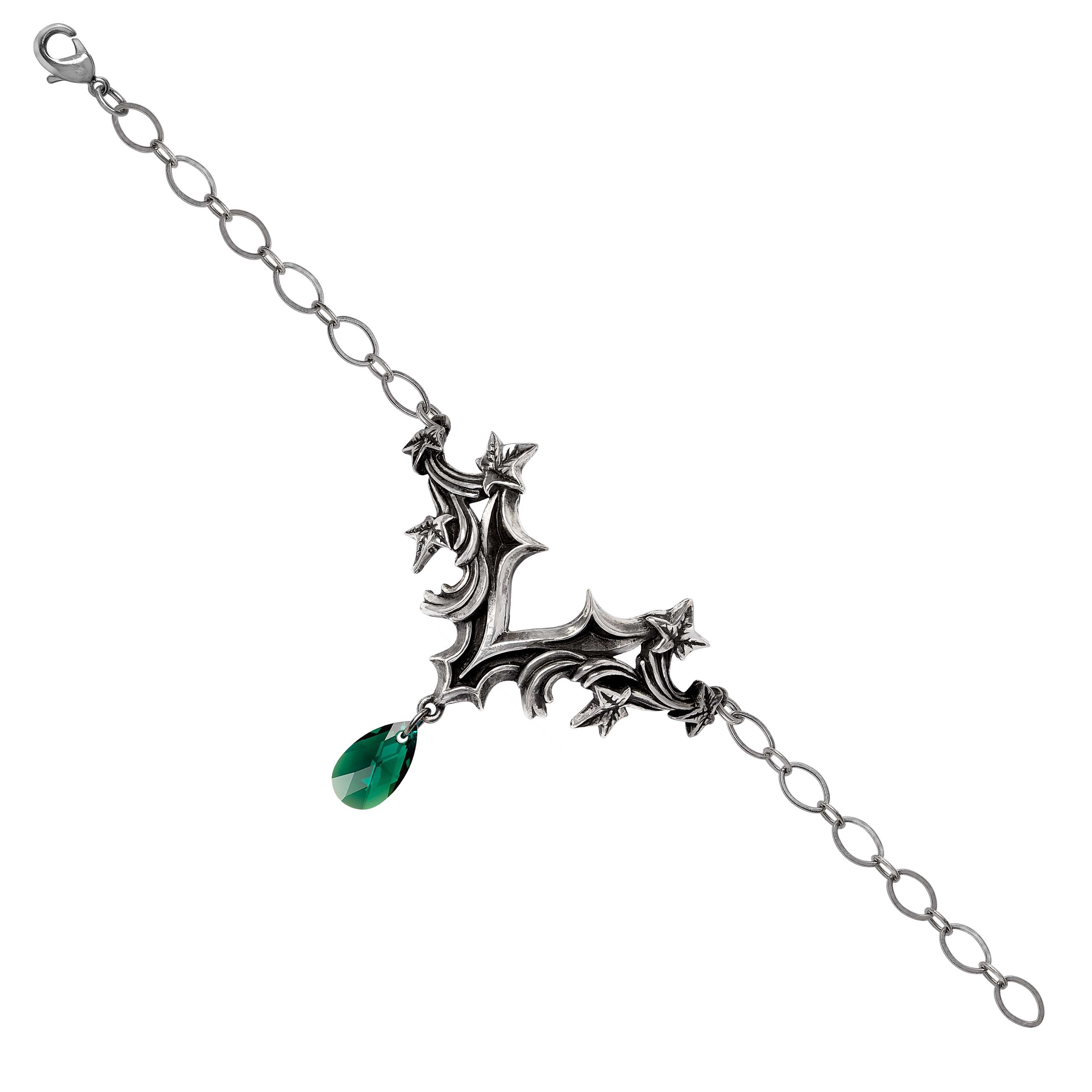 Alchemy Gothic Churchyard Ivy Leaves Baroque Bracelet A143