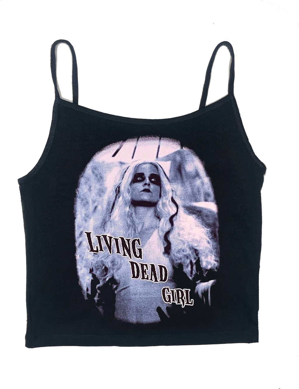 Vera's Eyecandy Living Dead Girl Mini Cropped Tank Top