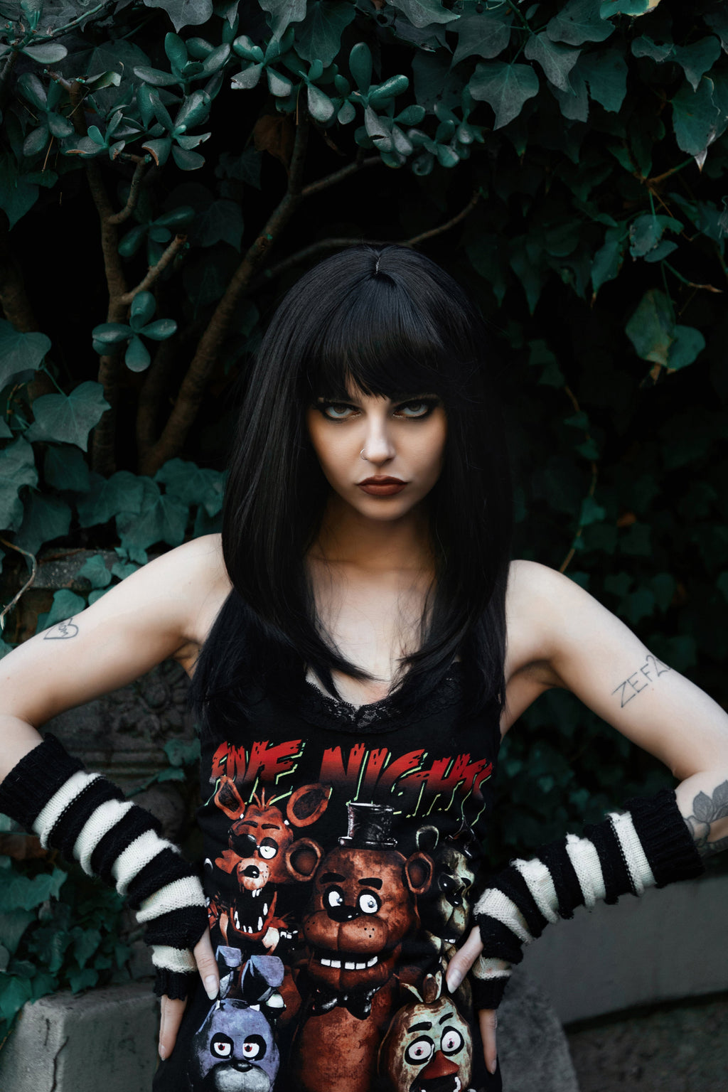 Vera's Eyecandy Five Nights at Freddy's Lace Strap Dress