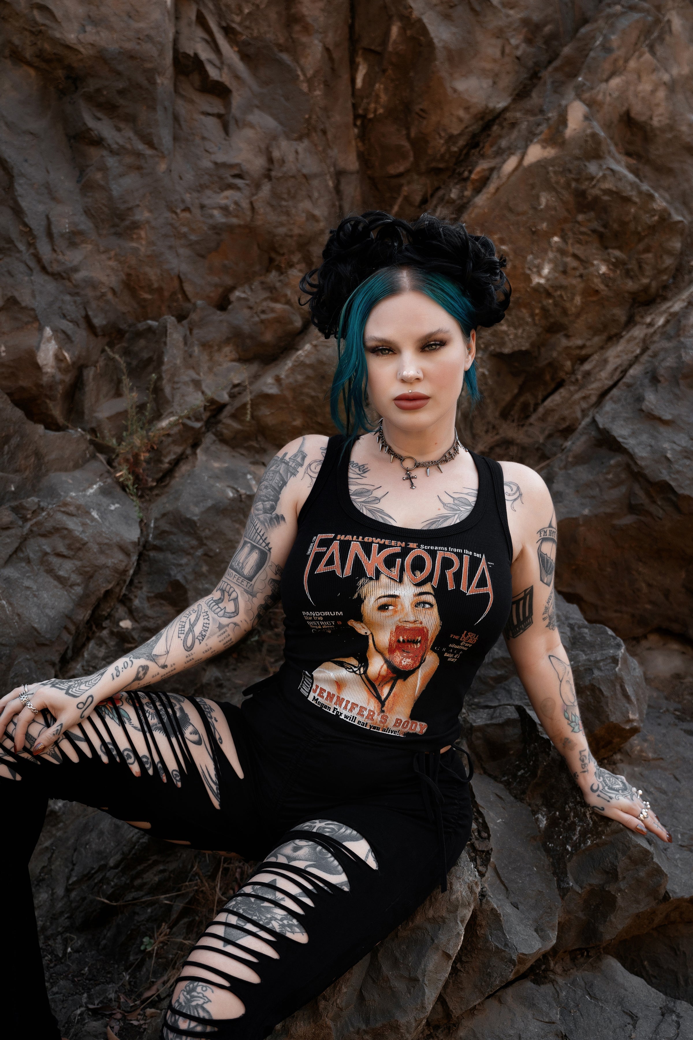 Vera's Eyecandy Jennifer's Body X Fangoria Ribbed Tank Top