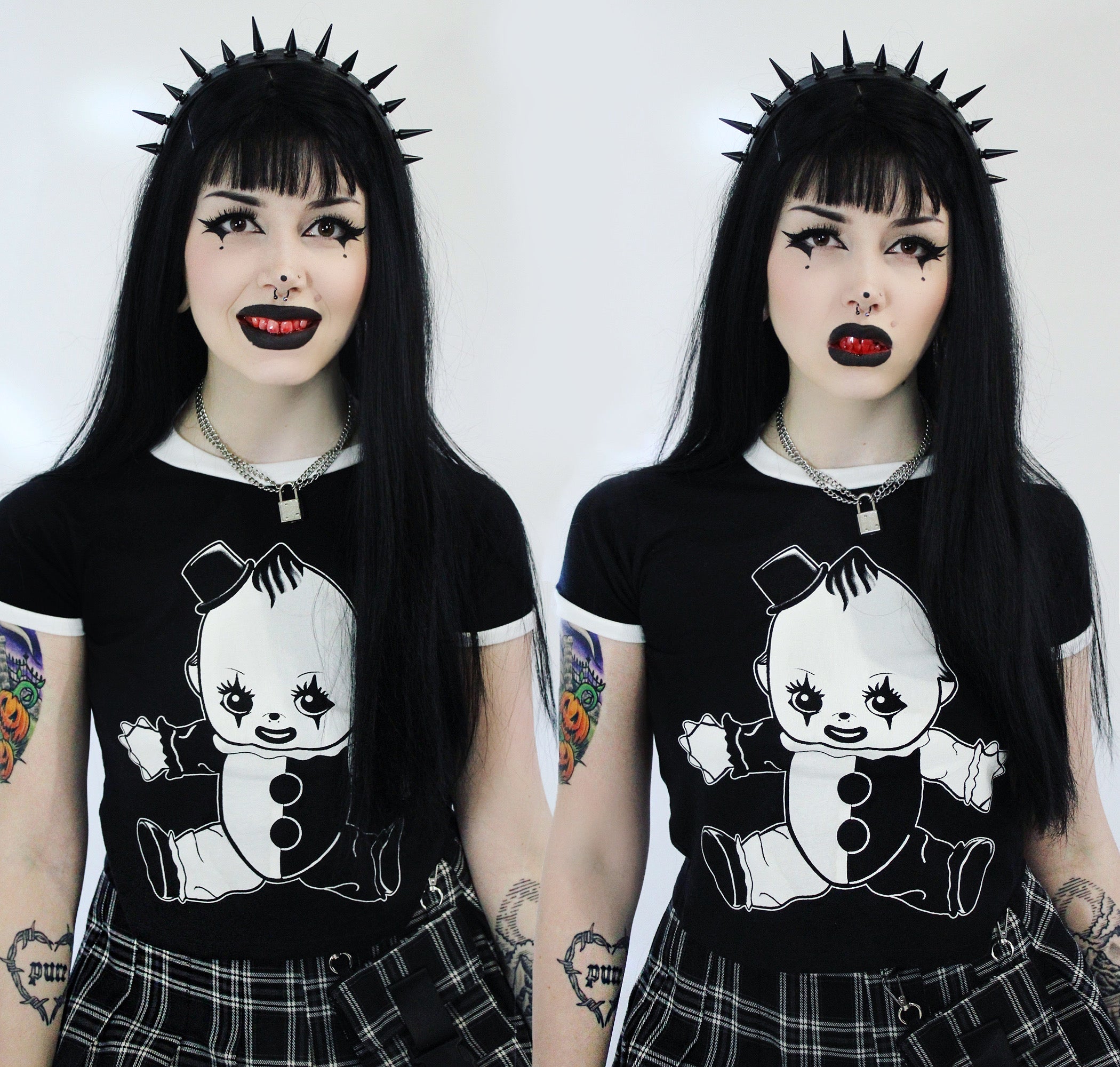 Vera's Eyecandy Art The Clown Kewpie Ringer Tee