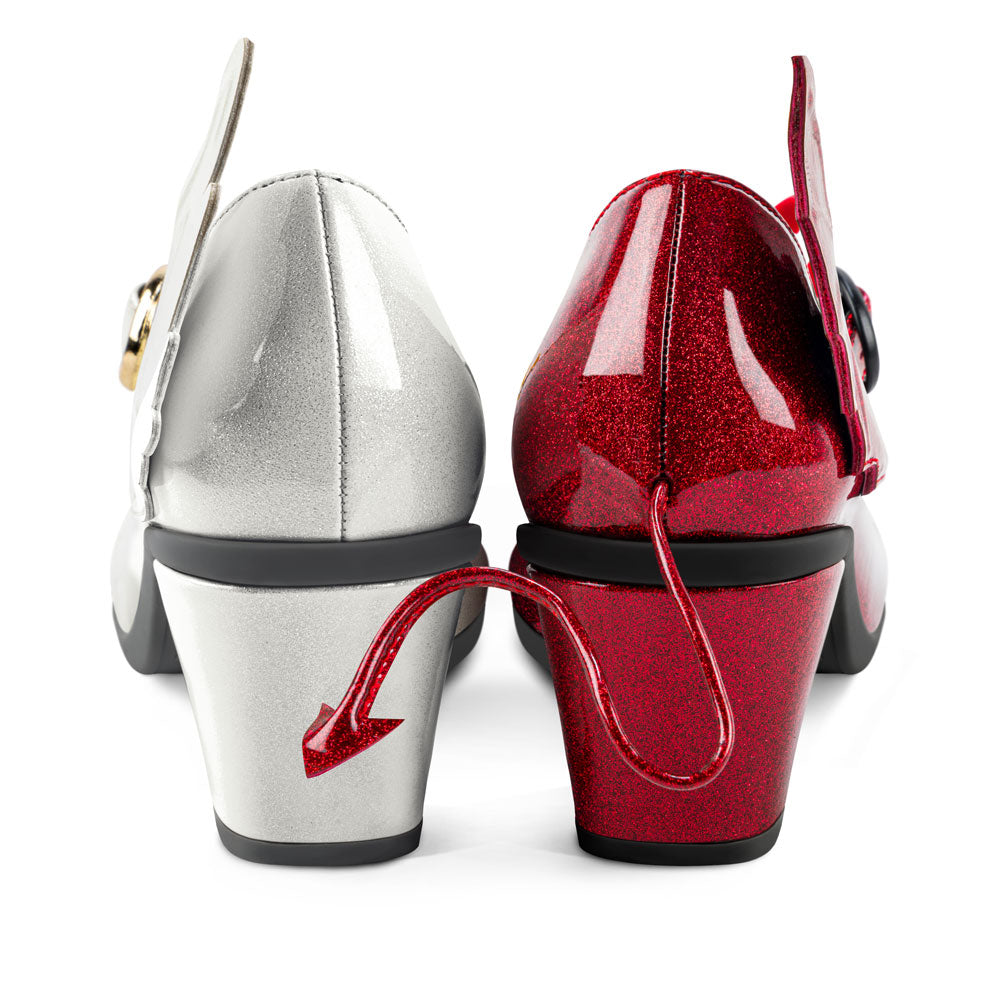 Chocolaticas® Mid Heels Angel & Demon Mary Jane Pump