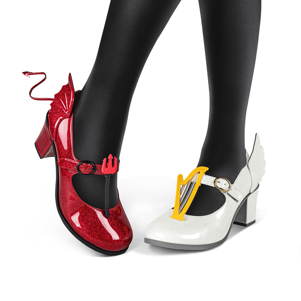 Chocolaticas® Mid Heels Angel & Demon Mary Jane Pump
