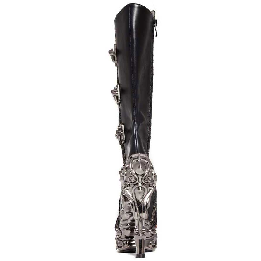 Hades ARIANNA Victorian Steampunk Knee High Boots