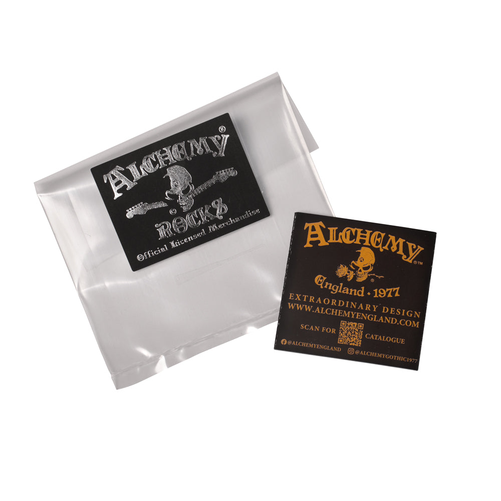 Alchemy Gothic Metallica Logo Leather Wrist Strap
