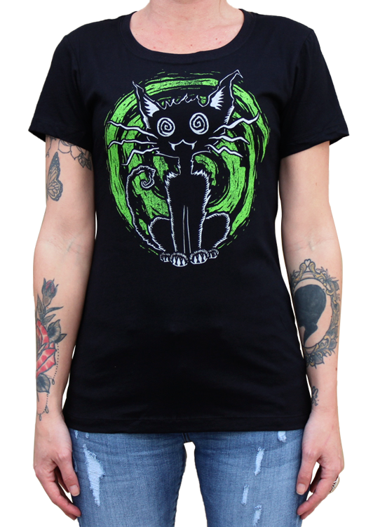 Lowbrow Art Alley Cat Punk Art Tee