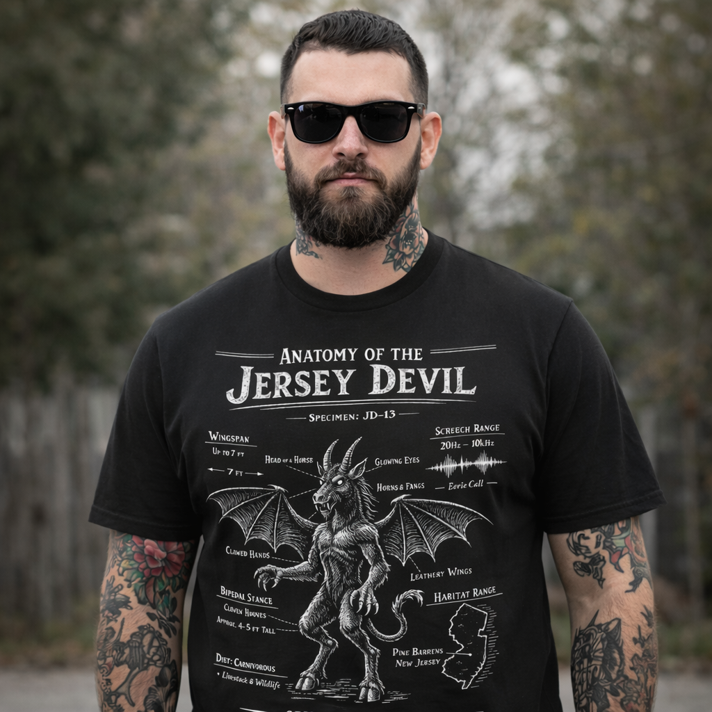 Original Underground Anatomy of the Jersey Devil Black T-Shirt