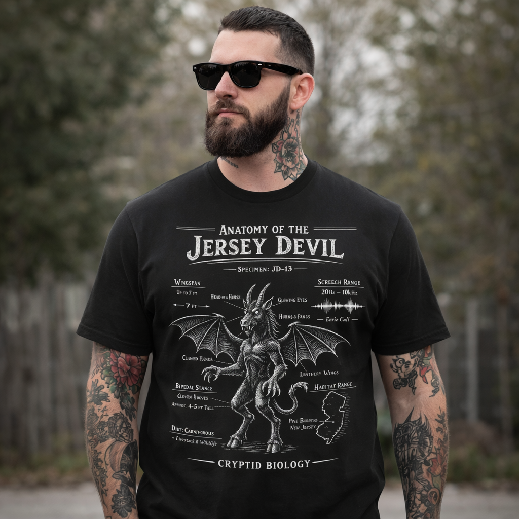 Original Underground Anatomy of the Jersey Devil Black T-Shirt