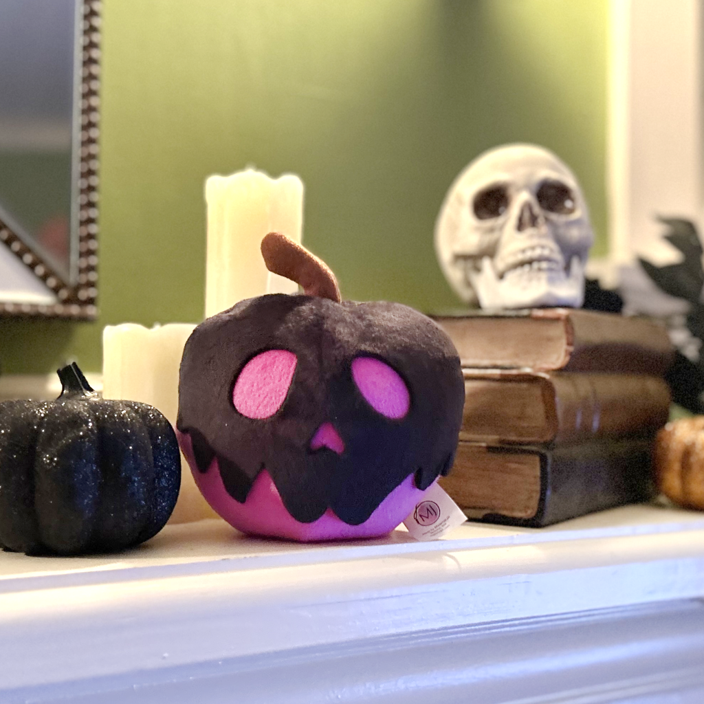 MaterialJill Spooky Purple Poison Apple 6" Plush