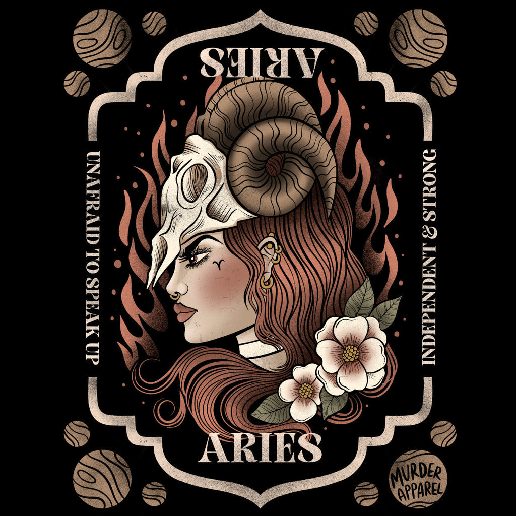 Murder Apparel Aries Zodiac T-Shirt