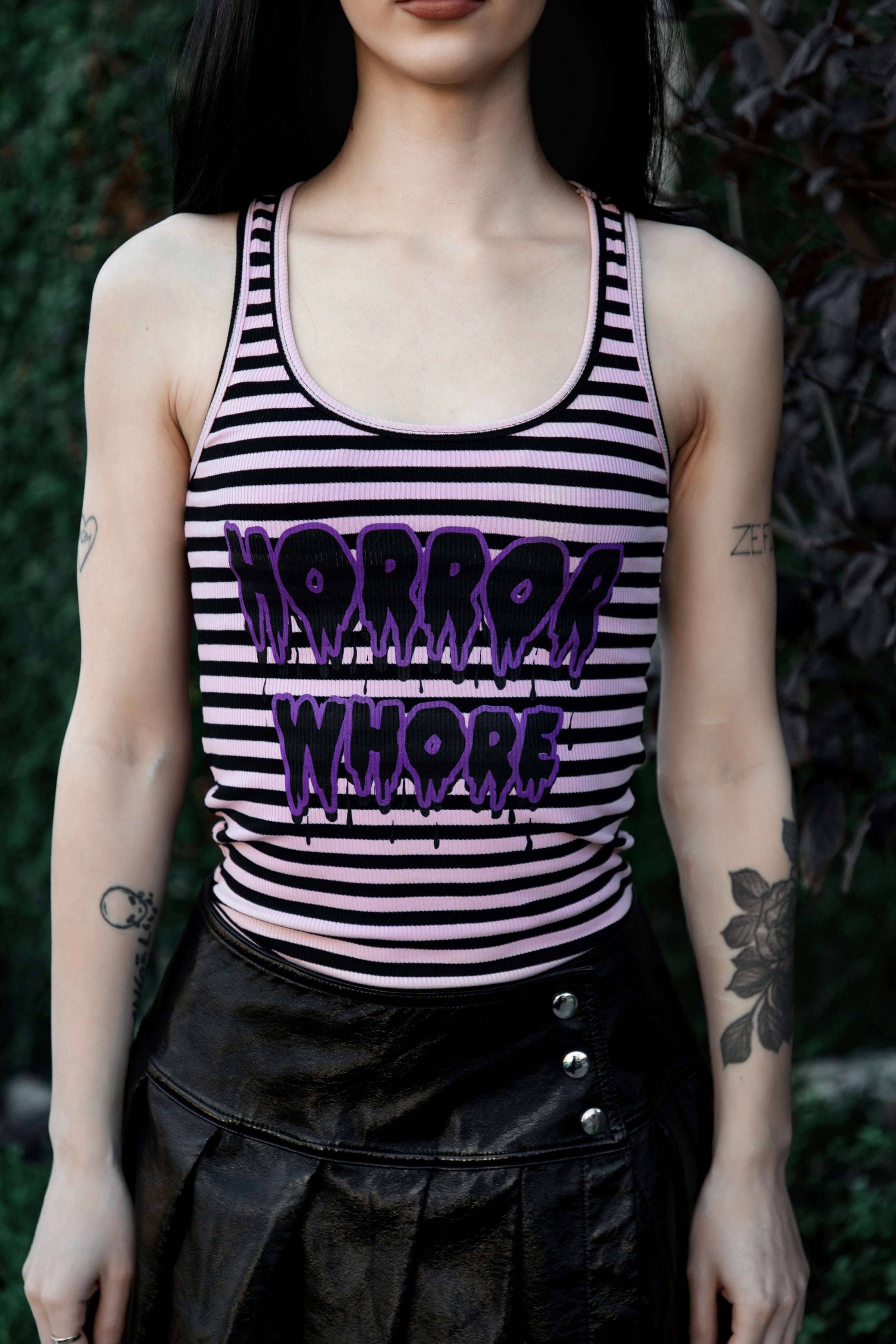 Vera's Eyecandy Horror Whore Ribbed Tank Top