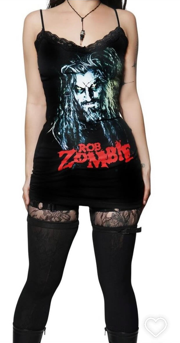 Vera's Eyecandy Rob Zombie Lace Strap Dress