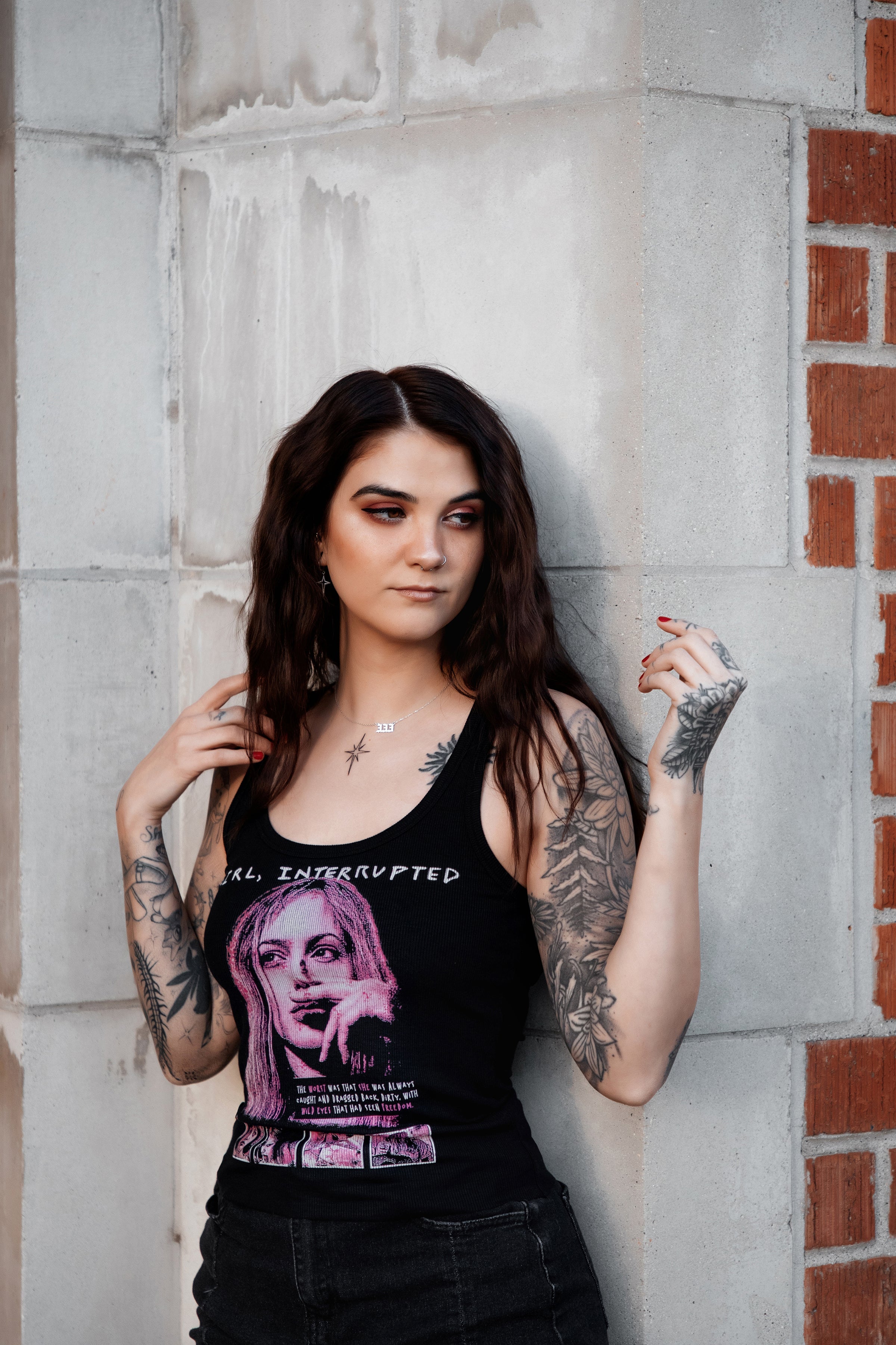 Vera's Eyecandy Girl Interrupted Ribbed Tank Top