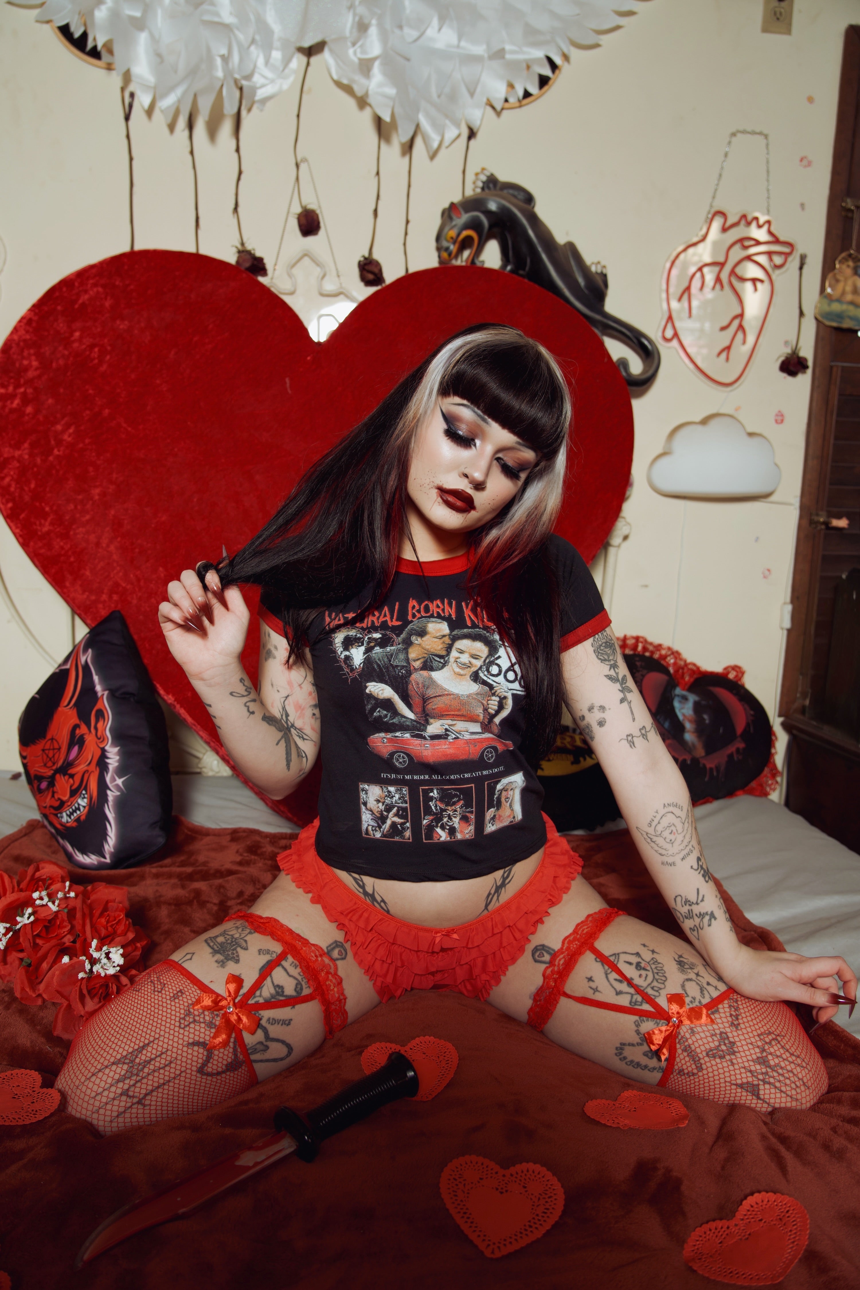 Vera's Eyecandy Natural Born Killers Ringer Tee