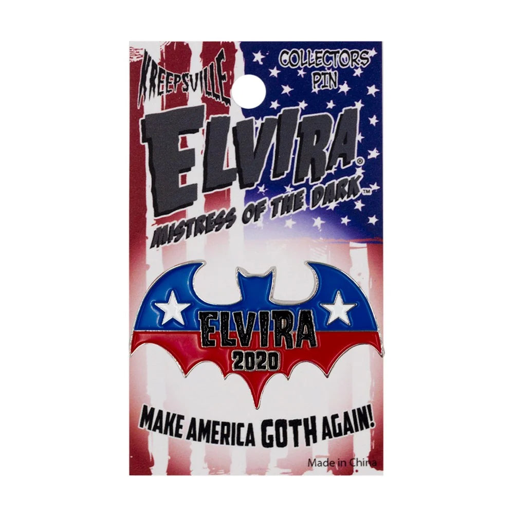 Kreepsville 666 Elvira 2020 Bat President Enamel Pin