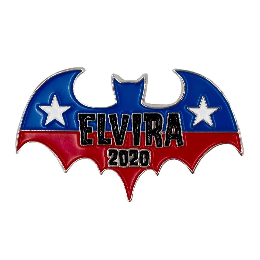 Kreepsville 666 Elvira 2020 Bat President Enamel Pin