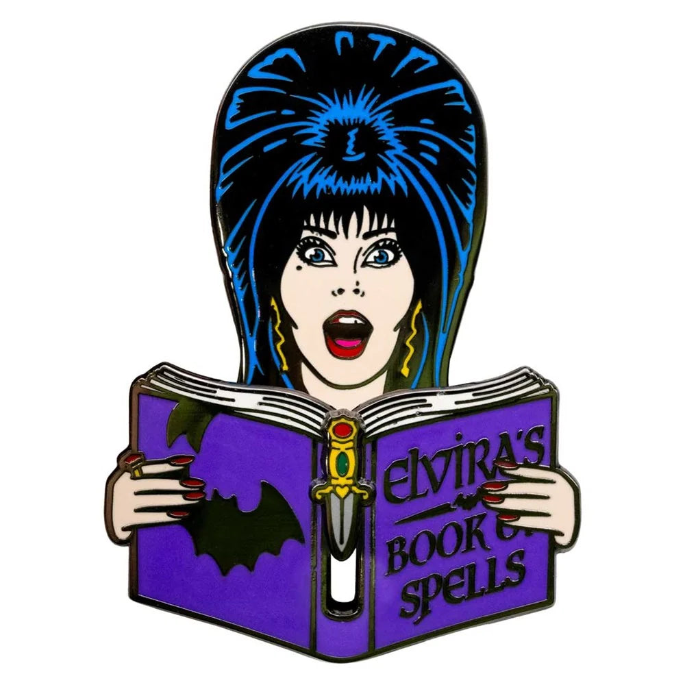 Kreepsville 666 Elvira Book Of Spells Moving Enamel Pin