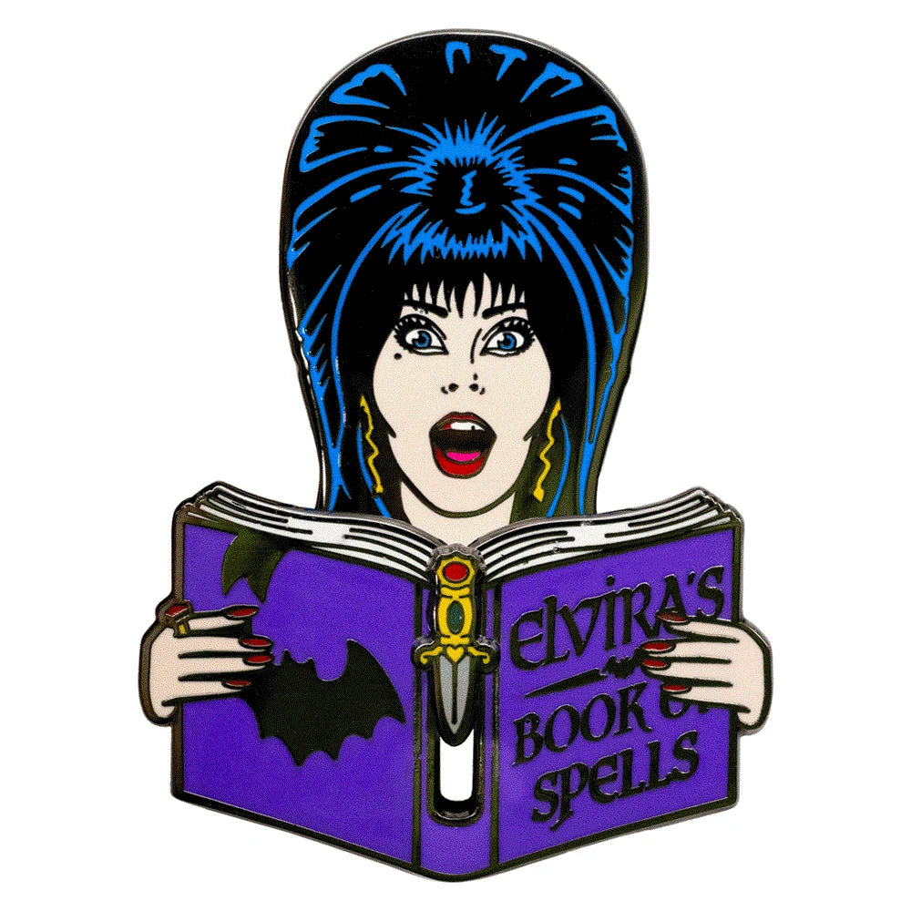 Kreepsville 666 Elvira Book Of Spells Moving Enamel Pin