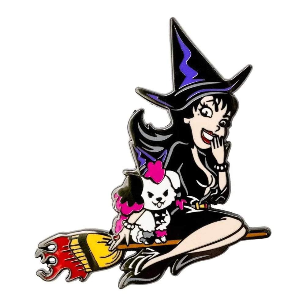 Kreepsville 666 Elvira And Gonk Bewitched Enamel Pin
