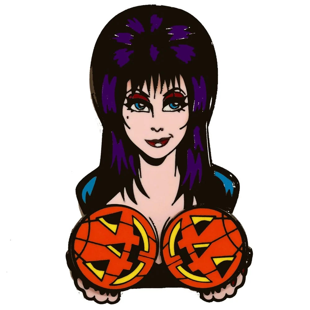 Kreepsville 666 Elvira Spinning Pumpkins Enamel Pin